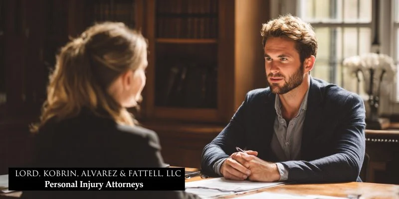 Can i sue for emotional distress after a car accident? 2 Accident victim consulting with personal injury lawyer about suing for emotional distress claim.