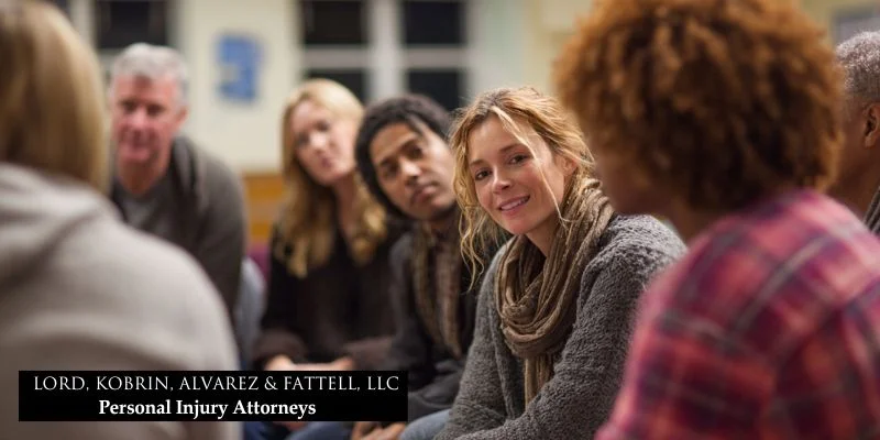 Jersey city brain injury lawyer: empowering your path to recovery 4 Participants at a brain injury support group meeting share experiences.